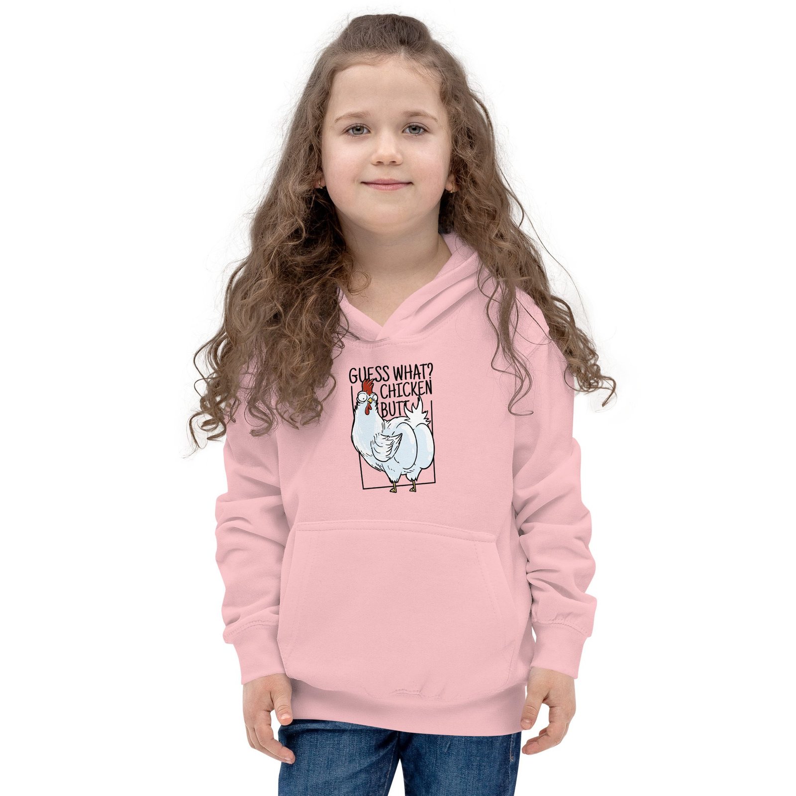 Guess What Chicken Butt High Quality Kids Hoodie theMerchPalace